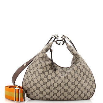 Gucci Attache Shoulder Bag GG Coated Canvas Medium