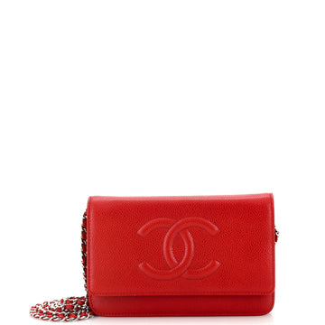 Chanel Timeless Wallet on Chain Caviar