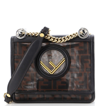 Fendi Kan I F Shoulder Bag Zucca Mesh Small