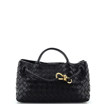 Bottega Veneta Andiamo East West Top Handle Bag Intrecciato Nappa Small