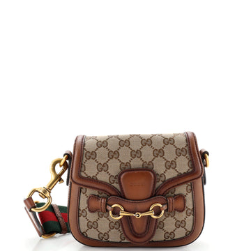 Gucci Lady Web Shoulder Bag GG Canvas Small