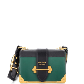 Prada Cahier Crossbody Bag City Calf and Saffiano Small