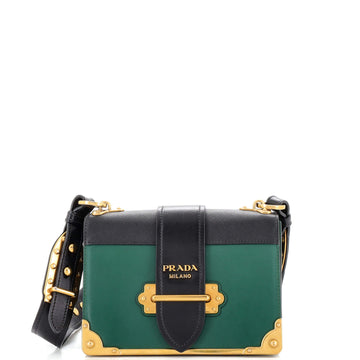 Prada Cahier Crossbody Bag City Calf and Saffiano Small