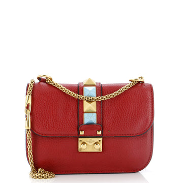 Valentino Garavani Glam Lock Shoulder Bag Leather Small