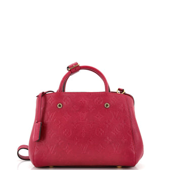 Louis Vuitton Montaigne Handbag Monogram Empreinte Leather BB