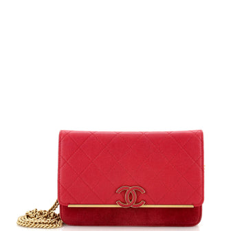 Chanel Lady Coco Flap Bag Quilted Caviar and Suede Small