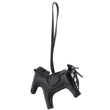 Hermes So Black GriGri Rodeo Bag Charm Leather MM