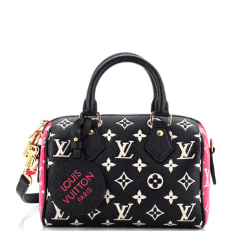 Louis Vuitton Speedy Bandouliere Bag Spring in the City Monogram Empreinte Leather 20