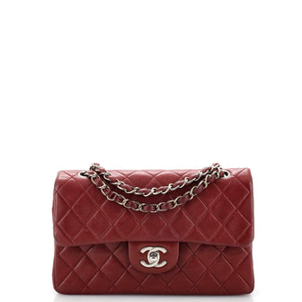 Chanel Vintage Classic Double Flap Bag Quilted Lambskin Medium