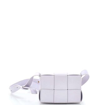Bottega Veneta Cassette Crossbody Bag Maxi Intrecciato Leather Candy