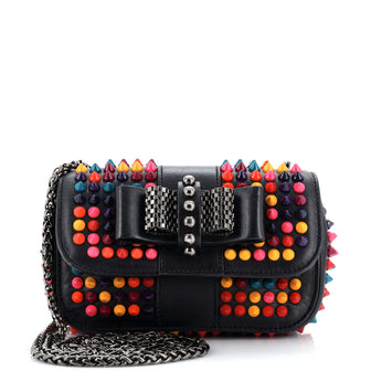Christian Louboutin Sweet Charity Crossbody Bag Spiked Leather Mini