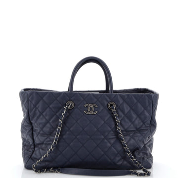 Chanel Coco Handle Shopping Tote Quilted Caviar Large