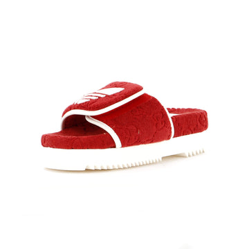 Gucci x Adidas Women's Platform Slide Sandals Terry Cloth