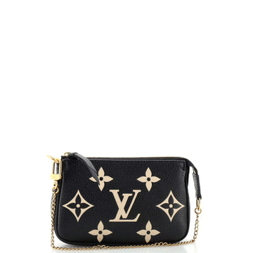 Louis Vuitton Pochette Accessoires Bicolor Monogram Empreinte Giant Mini