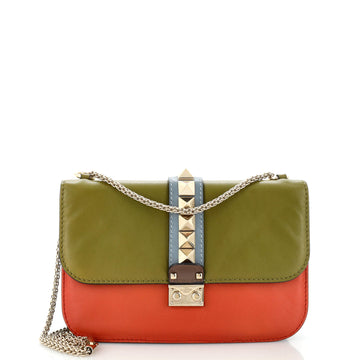 Valentino Garavani Glam Lock Shoulder Bag Leather Medium