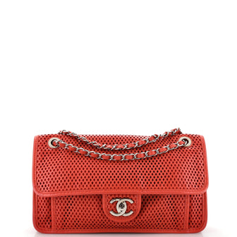 Chanel Up In The Air Flap Bag Perforated Leather Medium