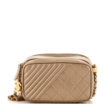 Chanel Coco Boy Camera Bag Quilted Leather Mini
