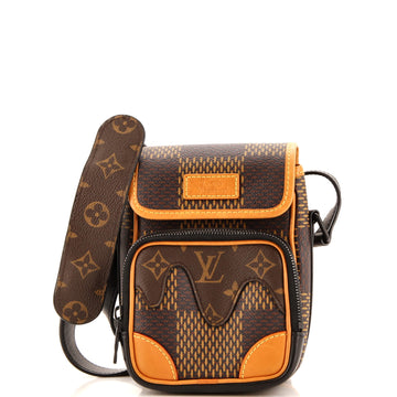 Louis Vuitton Nigo Amazone Messenger Bag Limited Edition Giant Damier and Monogram Canvas Nano