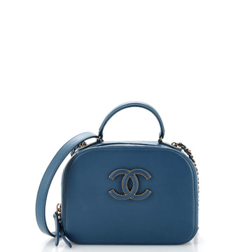 Chanel Coco Curve Vanity Case Calfskin and Quilted Goatskin Small