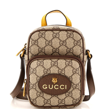 Gucci Neo Vintage Top Handle Crossbody Bag GG Coated Canvas Mini