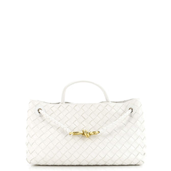 Bottega Veneta Andiamo East West Top Handle Bag Intrecciato Nappa Small