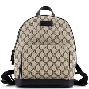 Gucci Zip Pocket Backpack GG Coated Canvas Small