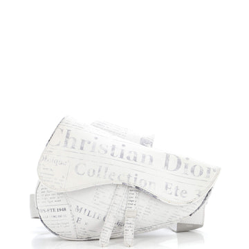 Christian Dior Daniel Arsham Saddle Crossbody Bag Printed Leather
