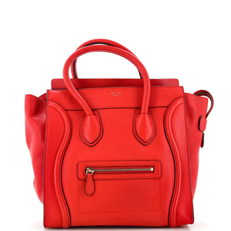 Celine Luggage Bag Grainy Leather Mini