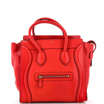 Celine Luggage Bag Grainy Leather Mini