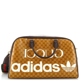 Gucci x adidas Duffle Bag GG Coated Canvas Large
