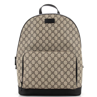 Gucci Zip Pocket Backpack GG Coated Canvas Medium