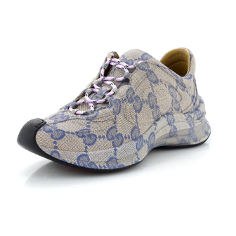Gucci Women's Run Sneakers Monogram Print Leather