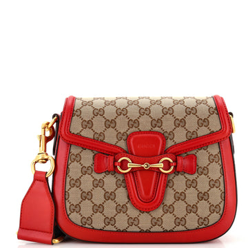 Gucci Lady Web Shoulder Bag GG Canvas Medium