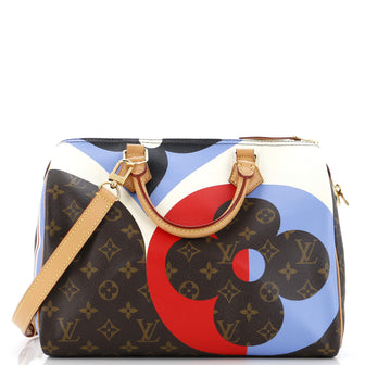 Louis Vuitton Speedy Bandouliere Bag Limited Edition Game On Monogram Canvas 30