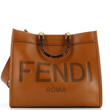 Fendi Sunshine Shopper Tote Leather Medium