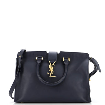 Saint Laurent Monogram Cabas Leather Small