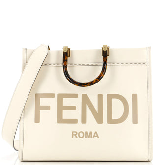 Fendi Sunshine Shopper Tote Leather Medium