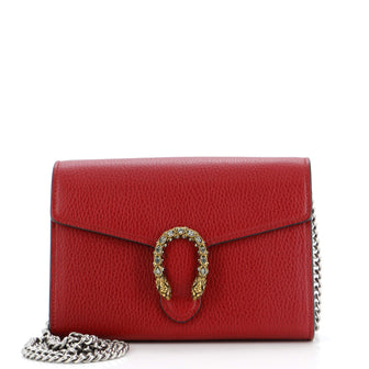 Gucci Dionysus Chain Wallet Leather with Embellished Detail Small