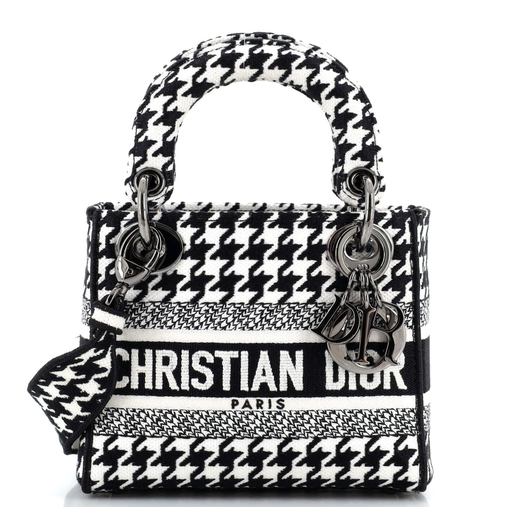 Christian Dior Lady D-Lite Bag Embroidered Canvas Mini 282052