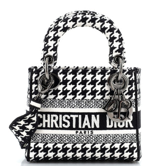 Christian Dior Lady D-Lite Bag Embroidered Canvas Mini