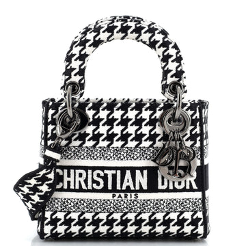 Christian Dior Lady D-Lite Bag Embroidered Canvas Mini