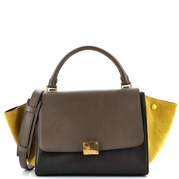 Celine Tricolor Trapeze Bag Leather Small