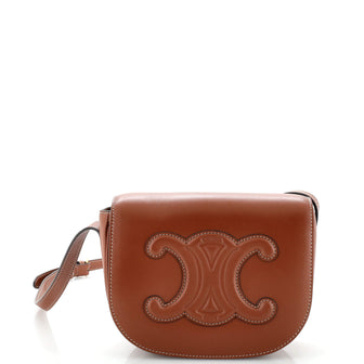 Celine Cuir Triomphe Folco Bag Leather