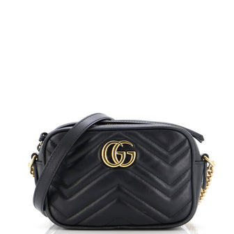 Gucci GG Marmont Shoulder Bag Matelasse Leather Mini