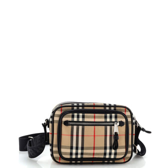 Burberry Paddy Crossbody Bag Vintage Check Canvas Small