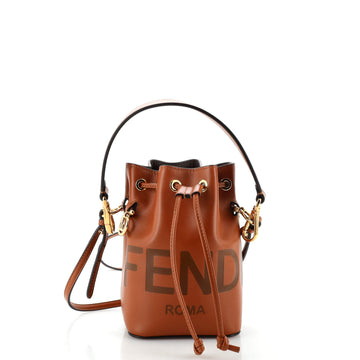Fendi Mon Tresor Bucket Bag Leather Mini