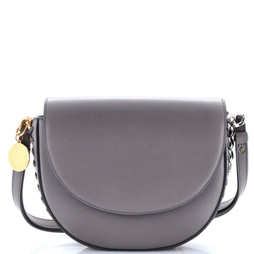 Stella McCartney Frayme Flap Shoulder Bag Faux Leather Medium