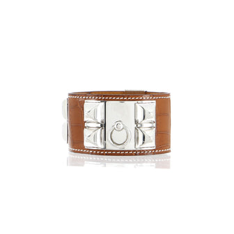 Hermes Collier de Chien Bracelet Alligator