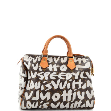 Louis Vuitton Speedy Handbag Limited Edition Monogram Graffiti 30