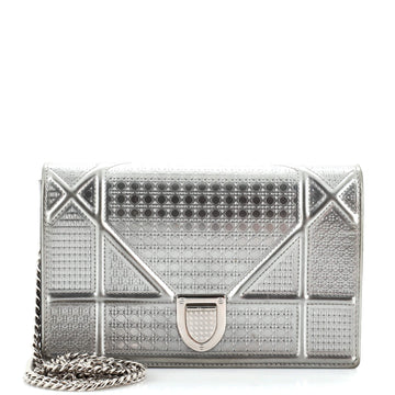 Christian Dior Diorama Wallet on Chain Cannage Embossed Calfskin